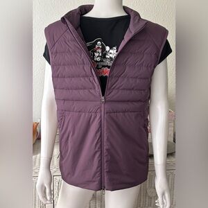 Lululemon “Down For It All" Puffer Vest Goose Down 700 Fill Plum color Size M